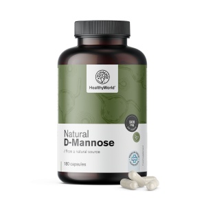 HealthyWorld, Natural D-Manosse - D-manoză naturală, 180 capsule - Img 2