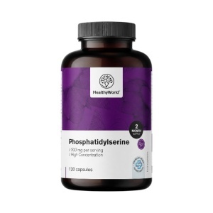 HealthyWorld, Phosphatidylserine - fosfatidilserină, supliment alimentar pentru susținerea activității cognitive și a performanței mentale, 120 capsule