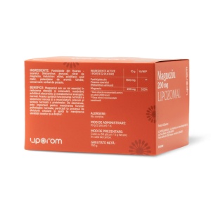 Magneziu lipozomal, 200mg, 30 plicuri, Liporom - Img 3