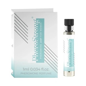 PheroStrong Just For Women, mostră parfum cu feromoni pentru femei, cu note de zambilă, iasomie și ambră, 1 ml, Medica-Group