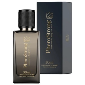 PheroStrong King, parfum cu feromoni pentru bărbați, cu note de scorțișoară, lemn de santal și patchouli, 50 ml, Medica-Group