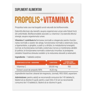 Propolis + Vitamina C, 30 tablete, Parapharm - Img 2