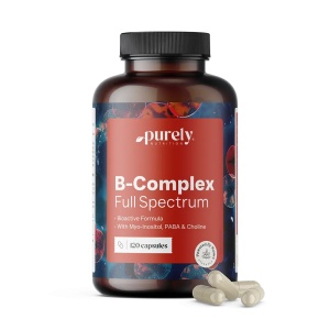 Purely Nutrition, B-Complex Full Spectrum - spectru complet de vitamine B, 120 capsule - Img 2