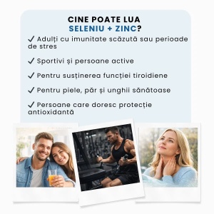 Seleniu + Zinc 50 mcg, 60 comprimate, Balkan Pharmaceuticals - Img 4