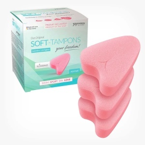 Tampoane interne Soft Tampons Original, tampoane interne destinate protecției menstruale discrete și confortabile, cu design compact și material moale, 3 bucăți, joyDIVISION