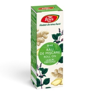 Ulei roll-on Rău de Mișcare D162, pentru greață și stare de rău în timpul călătoriilor, cu mentă și ghimbir, 5 ml, Fares