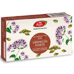 Vermicin Forte, D102, 20 capsule moi, Fares
