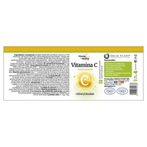 Vitamina C Naturală cu Cătină și Amalaki, 60 comprimate masticabile, Dacia plant - Img 2