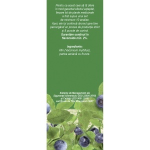Ceai Afin frunze D136, contribuie la metabolismul normal al glucidelor și ajută la menținerea unui tranzit intestinal normal, 50 g, Fares - Img 3