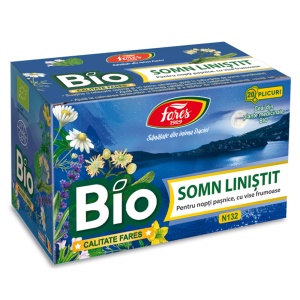 Ceai Bio Somn liniștit, 20 plicuri, Fares