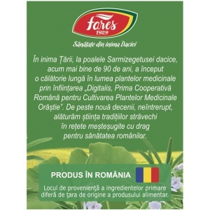 Ceai Circulație Cerebrală N131, susține memoria și funcțiile cognitive, contribuie la buna circulație a sângelui la nivel cerebral, 20 plicuri, Fares - Img 5