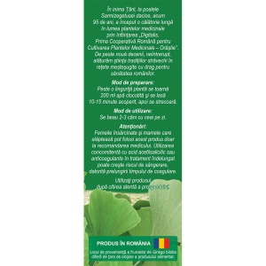 Ceai Ginkgo biloba frunze N155, 50 g, Fares - Img 3