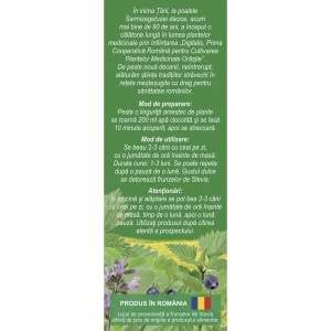 Ceai Glicostat M96, contribuie la menținerea glicemiei în limite normale și susține metabolismul glucidelor, 50 g, Fares - Img 2