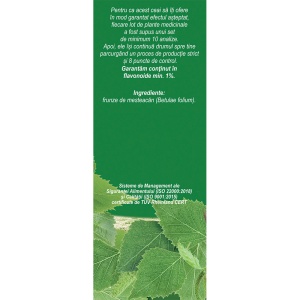Ceai Mesteacăn frunze U 92, 50 g, Fares - Img 3