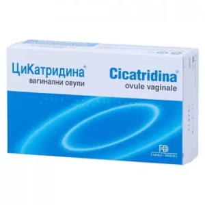 Cicatridina, ovule vaginale cu acid hialuronic și extracte vegetale, pentru îngrijirea și refacerea mucoasei vaginale, 10 ovule, Farma-Derma Italia