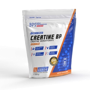 Creatine BP, 500 g, 100 porții, pulbere,aromă portocală, Balkan Pharmaceuticals