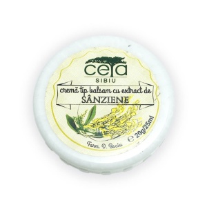 Cremă tip balsam cu extract de sânziene, 20 g, Ceta Sibiu