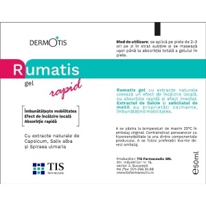 DermoTis Rumatis gel, 50 ml, Tis Farmaceutic - Img 3