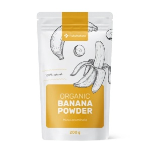 FutuNatura, Organic Banana Powder - pulbere de banană, 200 g