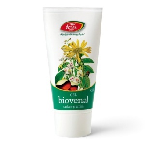 Gel Biovenal C29, pentru circulația venoasă și picioare grele, obosite și umflate, 50 ml, Fares