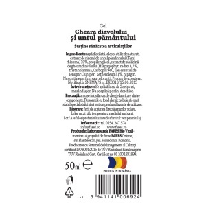 Gel ghiara diavolului și untul pământului, L94, 50 ml, Fares - Img 2