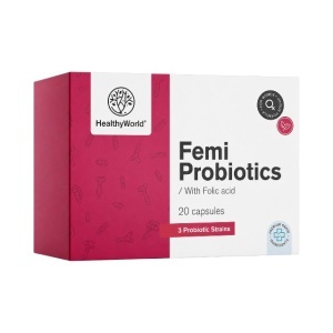 HealthyWorld, Femi Probiotics, 20 capsule