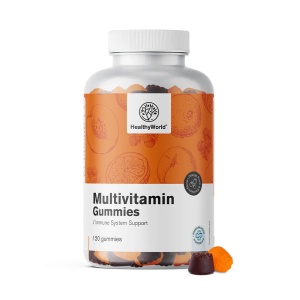 HealthyWorld, Multivitamin Gummies - jeleuri cu mutivitamine, 120 jeleuri