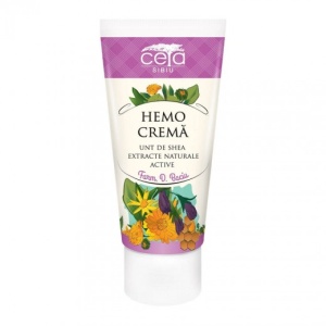 Hemo cremă, cu unt de shea și extracte naturale active, 50 ml, Ceta Sibiu