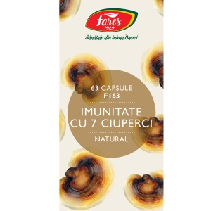 Imunitate cu 7 ciuperci, F163, 63 capsule, Fares - Img 2
