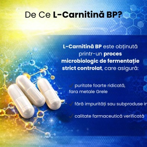 L-Carnitine BP, 500mg, 60 capsule, Balkan Pharmaceuticals - Img 3