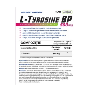 L-Tyrosine BP, 500 mg, 120 capsule, Balkan Pharmaceuticals - Img 3
