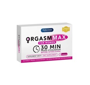 OrgasmMax Women, supliment alimentar destinat susținerii vitalității, energiei și libidoului feminin, 2 capsule, Medica-Group