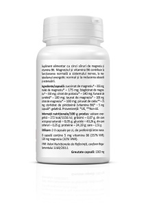 PentaMag, cu 5 forme de magneziu și vitamina B6, ajută la reducerea oboselii, susține funcționarea mușchilor și sistemului nervos, 30 capsule, Zenyth - Img 2