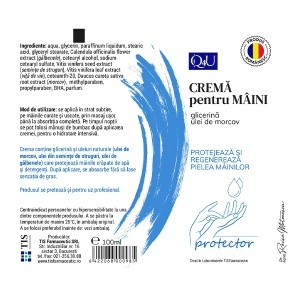 Q4U Cremă pentru mâini cu Glicerină, 100 ml, Tis Farmaceutic - Img 2