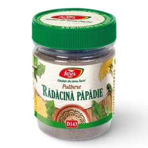 Rădăcină de Păpădie D143, pulbere pentru digestie și susținerea ficatului, bilei și rinichilor, 70 g, Fares