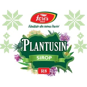 Sirop Plantusin R8, pentru tuse uscată, iritativă și productivă și calmarea gâtului, cu extracte din plante, 250 ml, Fares - Img 4