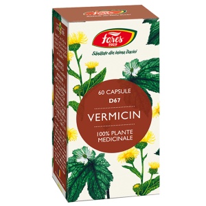 Vermicin, D67, 60 capsule, Fares
