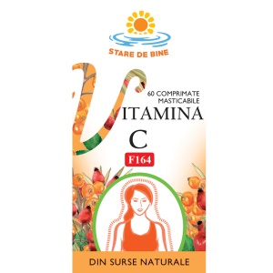 Vitamina C naturală, F164, 60 comprimate masticabile, Fares - Img 2