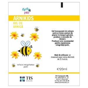 Arnikids Baby4You gel pentru copii, 20 ml, Tis Farmaceutic - Img 3