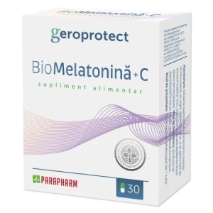 Bio-Melatonină+C, 30 capsule, Parapharm