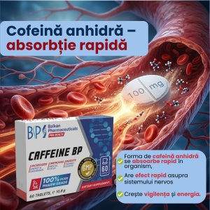 Caffeine, 60 tablete, Balkan Pharmaceuticals - Img 4