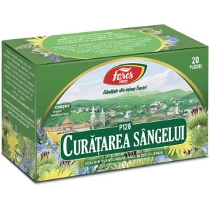 Ceai curățarea sângelui, P126, 20 plicuri, Fares