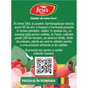 Ceai de măceșe F 181, 20 plicuri, Fares - Img 3