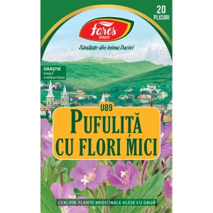 Ceai de Pufuliță cu Flori Mici U 89, 20 plicuri, Fares - Img 2