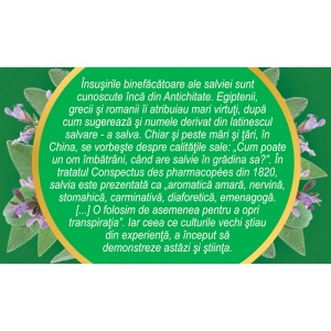Ceai de Salvie frunze G 94, 50 g, Fares - Img 4