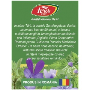 Ceai Detoxifiant P142, susține eliminarea toxinelor și a excesului de apă, contribuie la funcționarea ficatului și rinichilor, 20 plicuri, Fares - Img 4