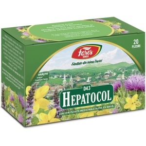 Ceai Hepatocol, D43, 20 plicuri, Fares - Img 1