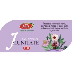 Ceai Imunitate F191, 20 plicuri, Fares - Img 5