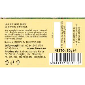 Ceai Talpa Gâștei iarbă C42, 50 g, Fares - Img 5