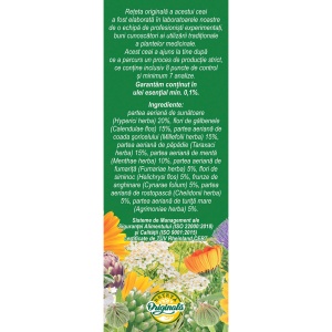 Ceai Vezica Biliară, D75, 50 g, Fares - Img 3